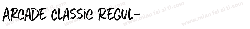 Arcade Classic Regul字体转换